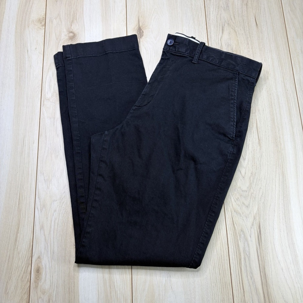 J.CREW Mens Flex Chino Athletic Slim Fit Pants Cotton Black Size 34x32 Golf